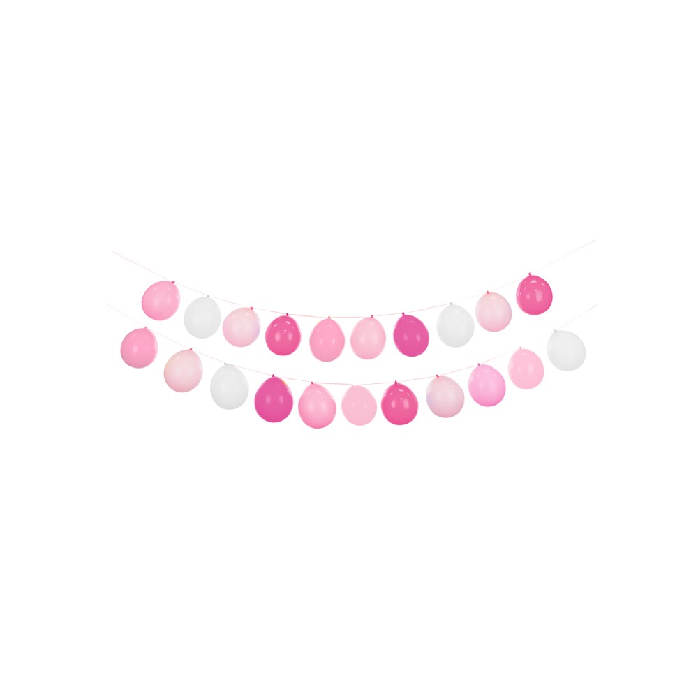 Guirlande de ballons 3en1, rose