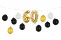 Guirlande de ballons 3en1 - 60e anniversaire, mélange