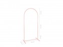 Support de fond, midi arc, rose sale, 80x180 cm