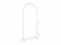 Support de fond, maxi arc, rose sale, 80x200 cm