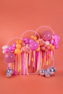 Support de fond, maxi arc, rose sale, 80x200 cm
