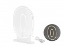 Néon LED - Chiffre '0', blanc, 50cm