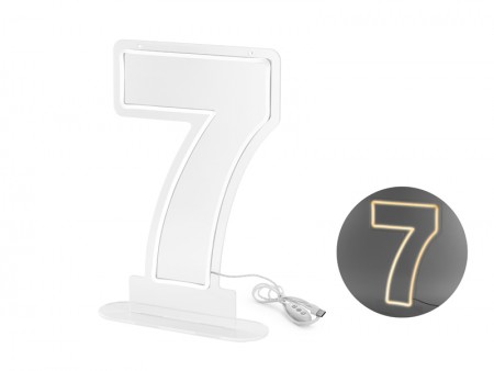 Néon LED - Chiffre '7',...
