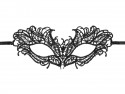Masque de carnaval en dentelle, noir, 21 x 8 cm