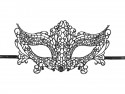Masque de carnaval en dentelle, noir, 20 x 11 cm