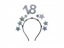 Bandeau avec étoiles 18, argent