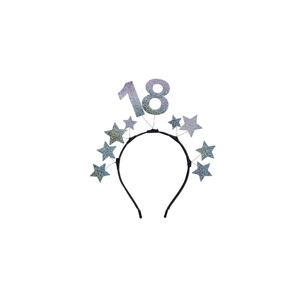 Bandeau avec étoiles 18, argent