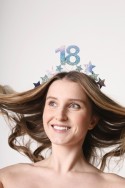 Bandeau avec étoiles 18, argent