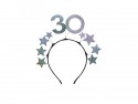 Bandeau avec étoiles 30, argent