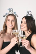 Bandeau avec étoiles 40, argent