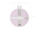 Assiettes en plastique Volant, 22 x 22 cm, violet