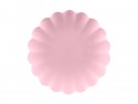 Assiettes en plastique Volant, 22 x 22 cm, rosa