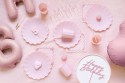 Assiettes en plastique Volant, 22 x 22 cm, rosa