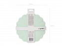 Assiettes en plastique Volant, 22 x 22 cm, sauge