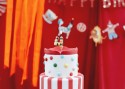 Bougie d'anniversaire Numéro 4 Losange, 5.5 cm, mix
