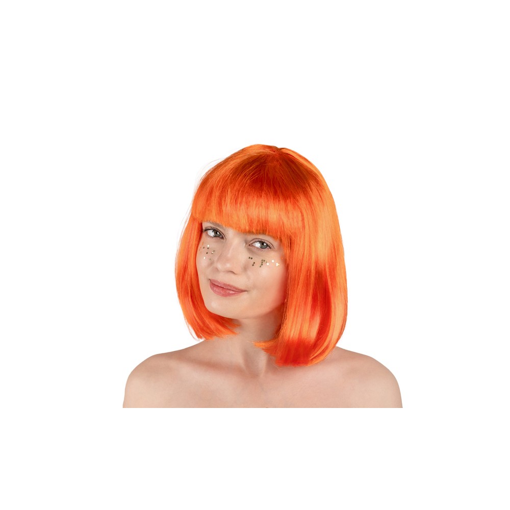 Perruque Cléopâtre, orange