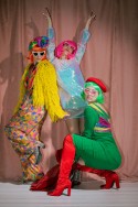 Perruque Cléopâtre, vert néon