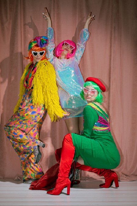 Perruque Cléopâtre, vert néon