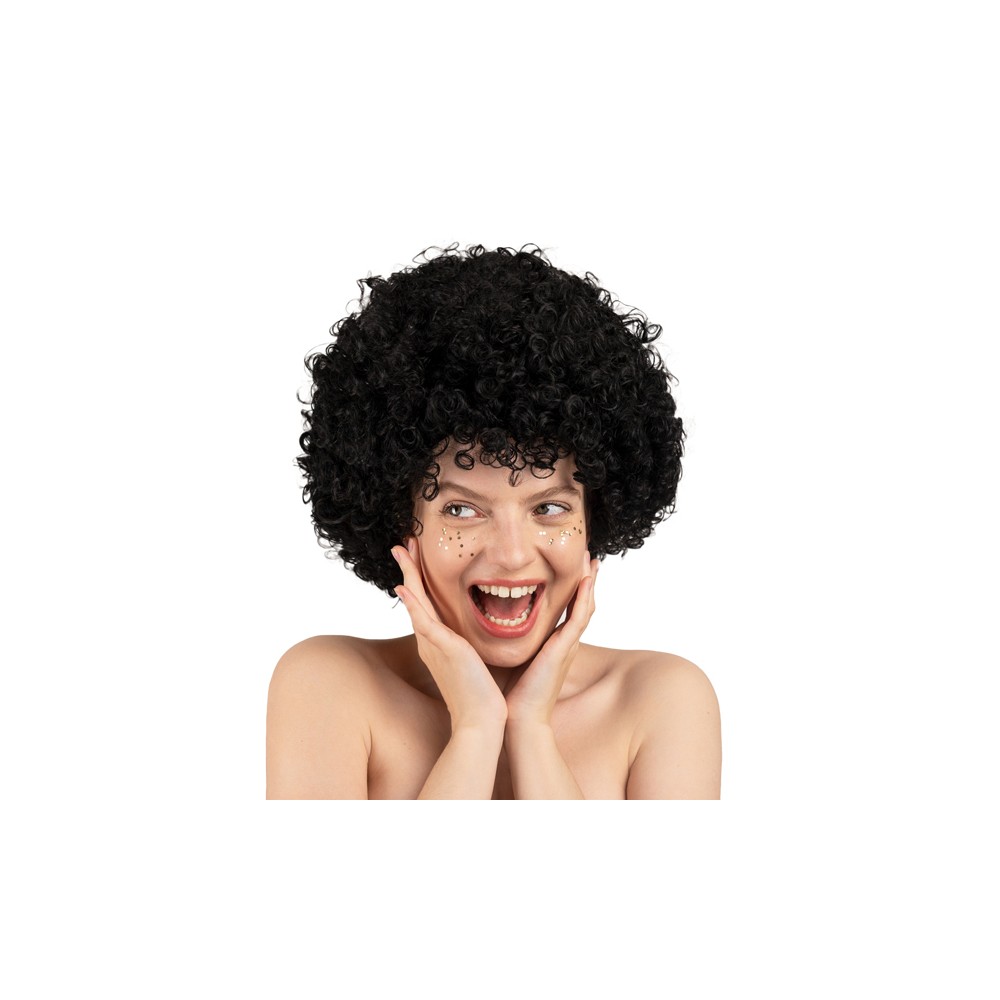 Perruque Afro, noire