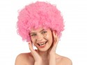 Perruque Afro, rose clair