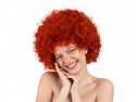 Perruque Afro, rose fraise