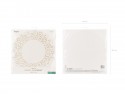 Dessous de plats blancs, diamètre env. 35,5 cm
