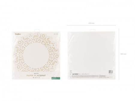 Dessous de plats blancs,...