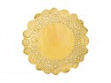 Dessous de plats dorés, diamètre env. 35,5 cm