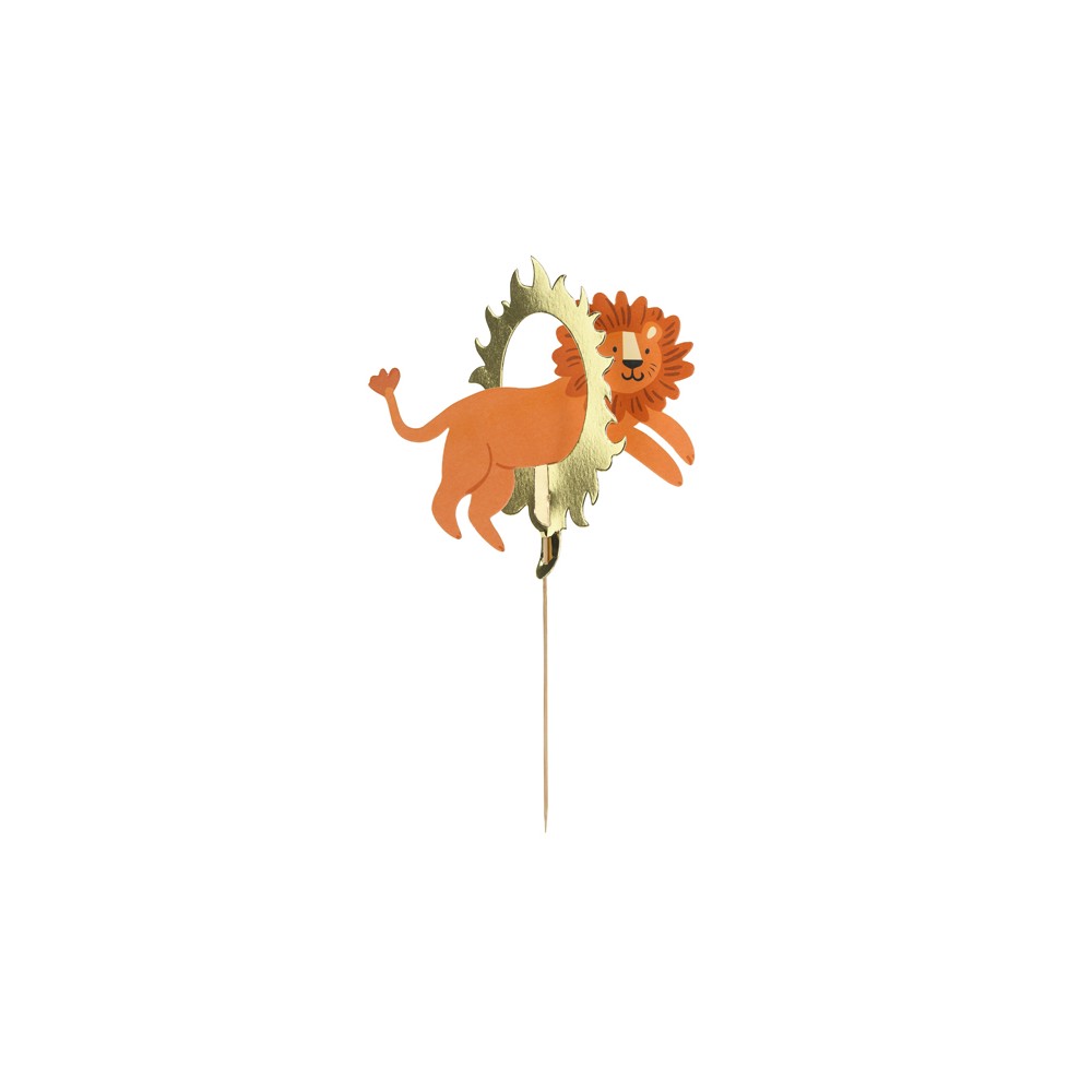 Topper de gâteau Lion, 16 x 16 cm, mix
