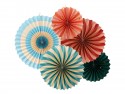 Rosettes décoratives Cirque, set, 26-43 cm