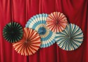 Rosettes décoratives Cirque, set, 26-43 cm