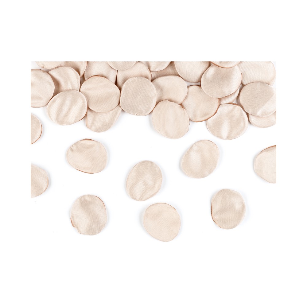 Pétales de rose en sachet, beige