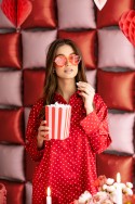 Lunettes en forme de cœur, rouge