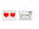 Lunettes en forme de cœur, rouge
