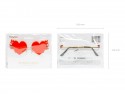 Lunettes en forme de cœur flamme, rouge