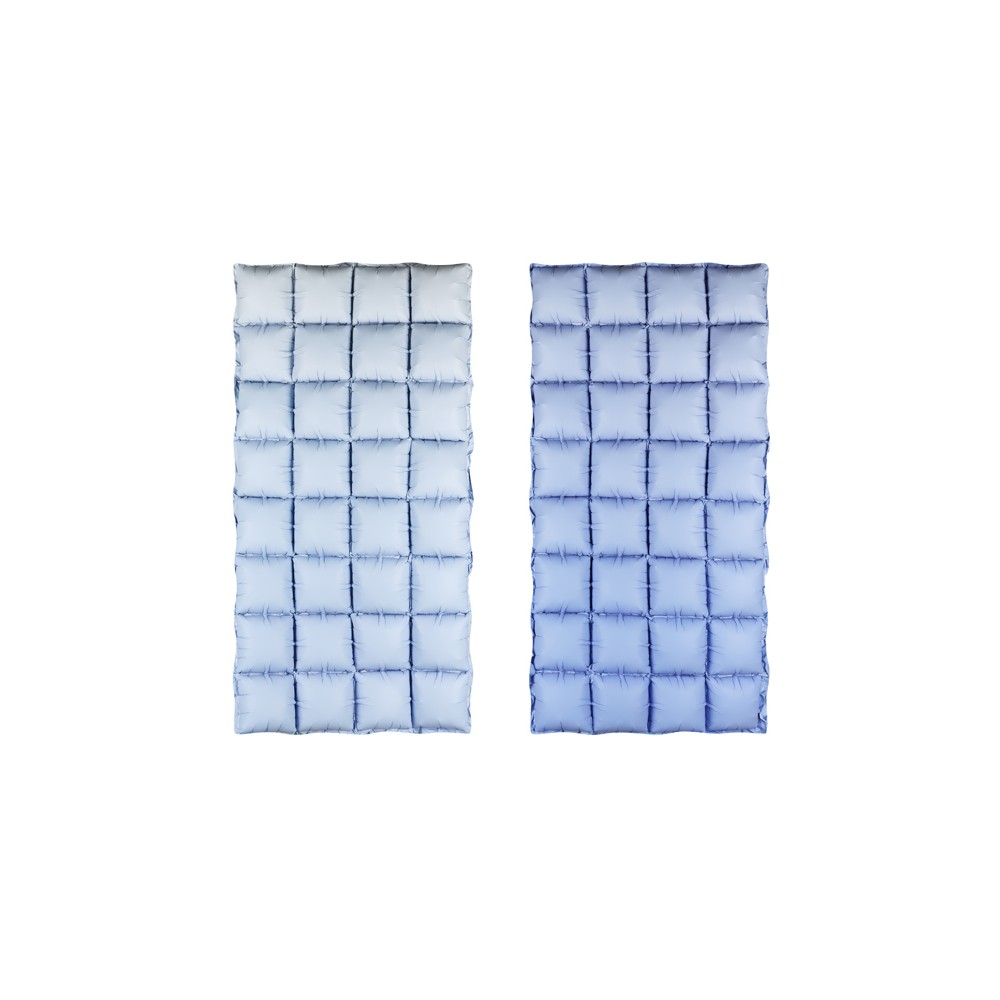 Rideau de ballon en aluminium, Bleu ombré, 72x143 cm