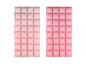 Rideau de ballon en aluminium, Rose ombré, 72x143 cm