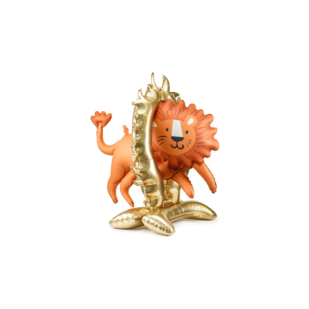 Ballon en aluminium debout Lion, 97x97 cm, mix