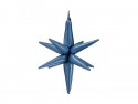Ballon en aluminium 3D Étoile, 70cm, bleu marine