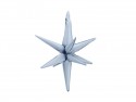 Ballon en aluminium 3D Étoile, 70cm, bleu brumeux
