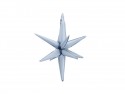 Ballon en aluminium 3D Étoile, 50cm, bleu brumeux