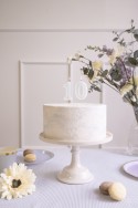 Bougie d'anniversaire Numéro 0, menthe légère, 6 cm