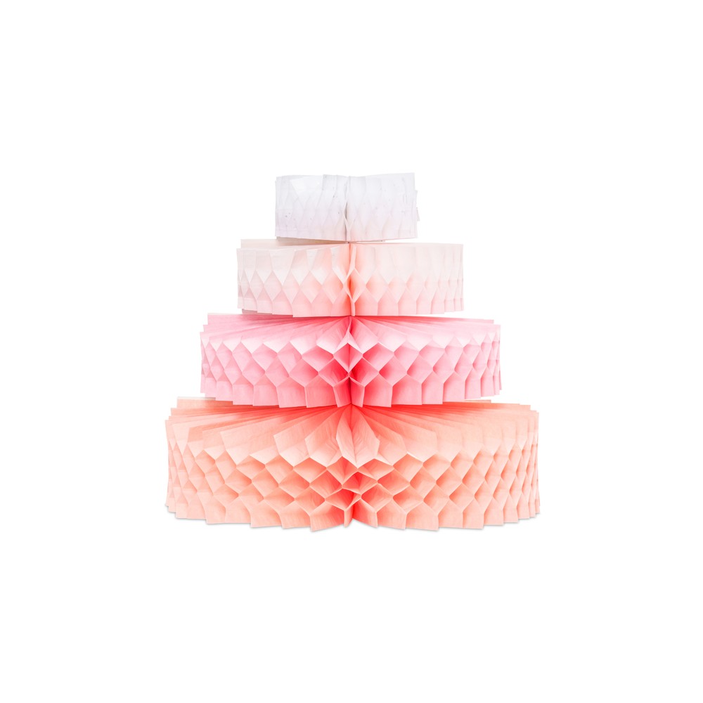 Décoration en papier de soie Gâteau, 23 cm, mélange