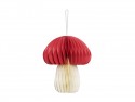 Décoration en papier nid d'abeille Champignon, 12,5 cm, mélange