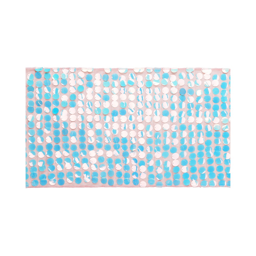 Chemin de table à paillettes, iridescent, 0,3x2,13m