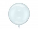 Boule ballon, 40cm, bleu transparent