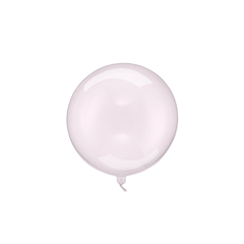 Boule ballon, 40cm, rose transparent