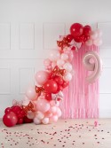 Poids de ballon, rose clair, en feuille