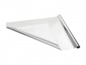 Feuille décorative métallique, argent, 0.8x25m