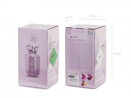 Bouteille d'hélium, violet,...